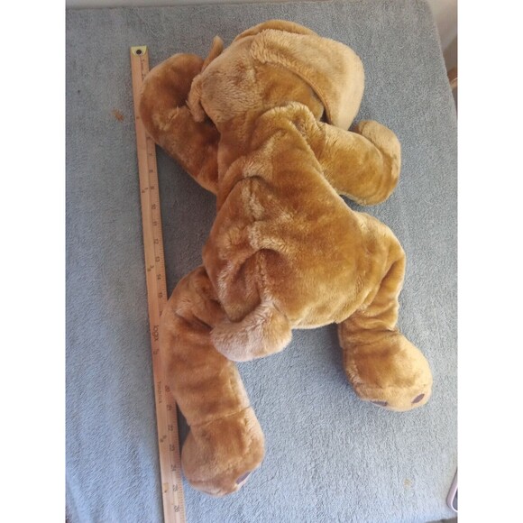 A&A Bean Plush Paramount Kings Island  Flopsie Brown Tan Hound Dog 25" inc - Picture 5 of 5
